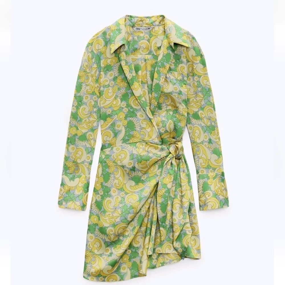 ZARA NWTs Bloggers Printed Dress - Picture 9 of 14